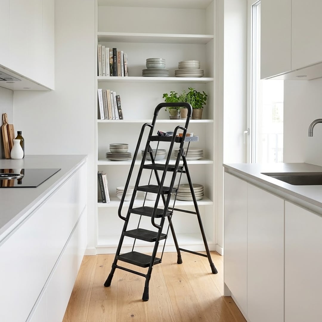 5-Step Metal Ladder with Safety Handle product thumbnail 6