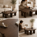 طقم طاولة وسط بتصميم مينيمال - 7