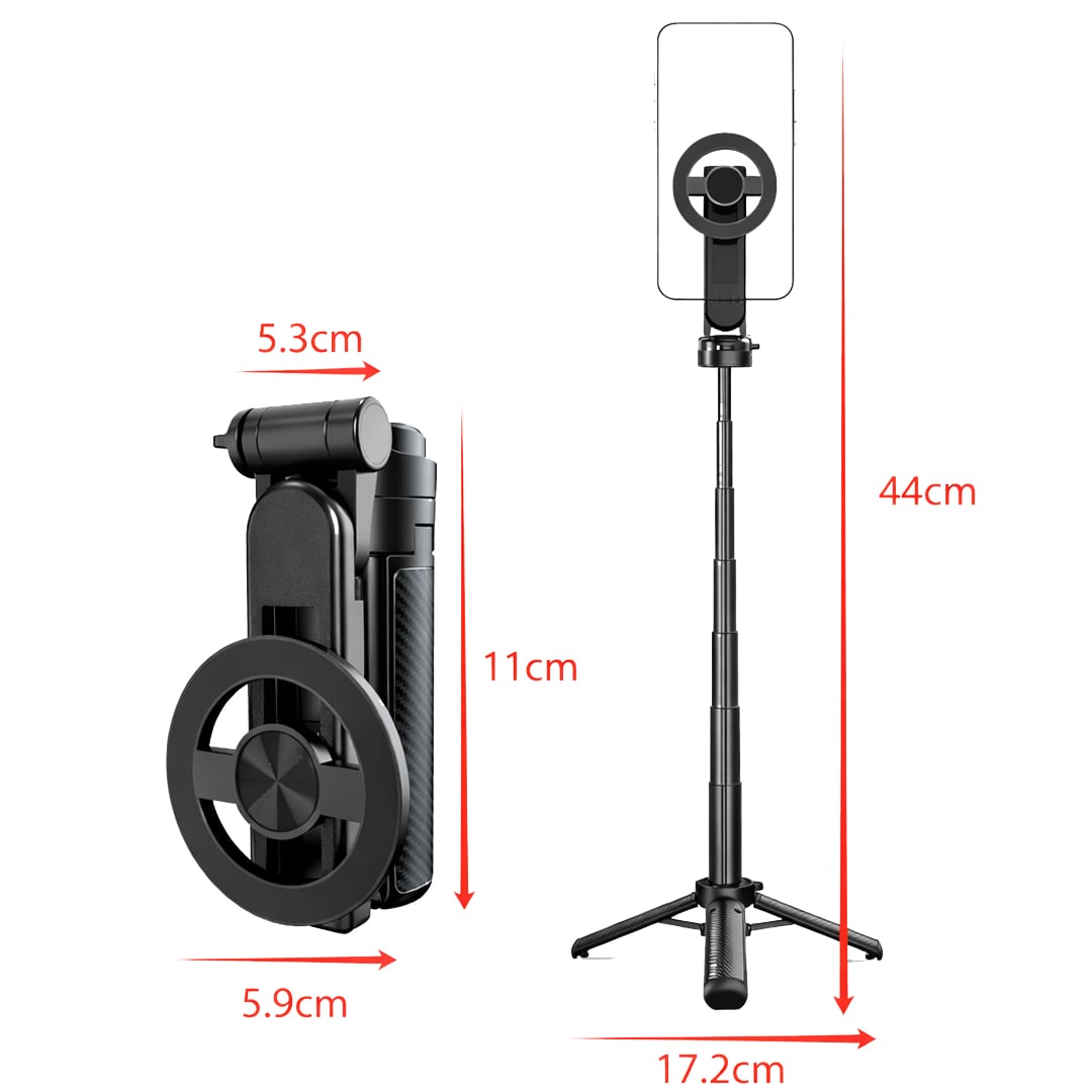 Mini Portable Selfie Stick with Tripod Base product thumbnail 14