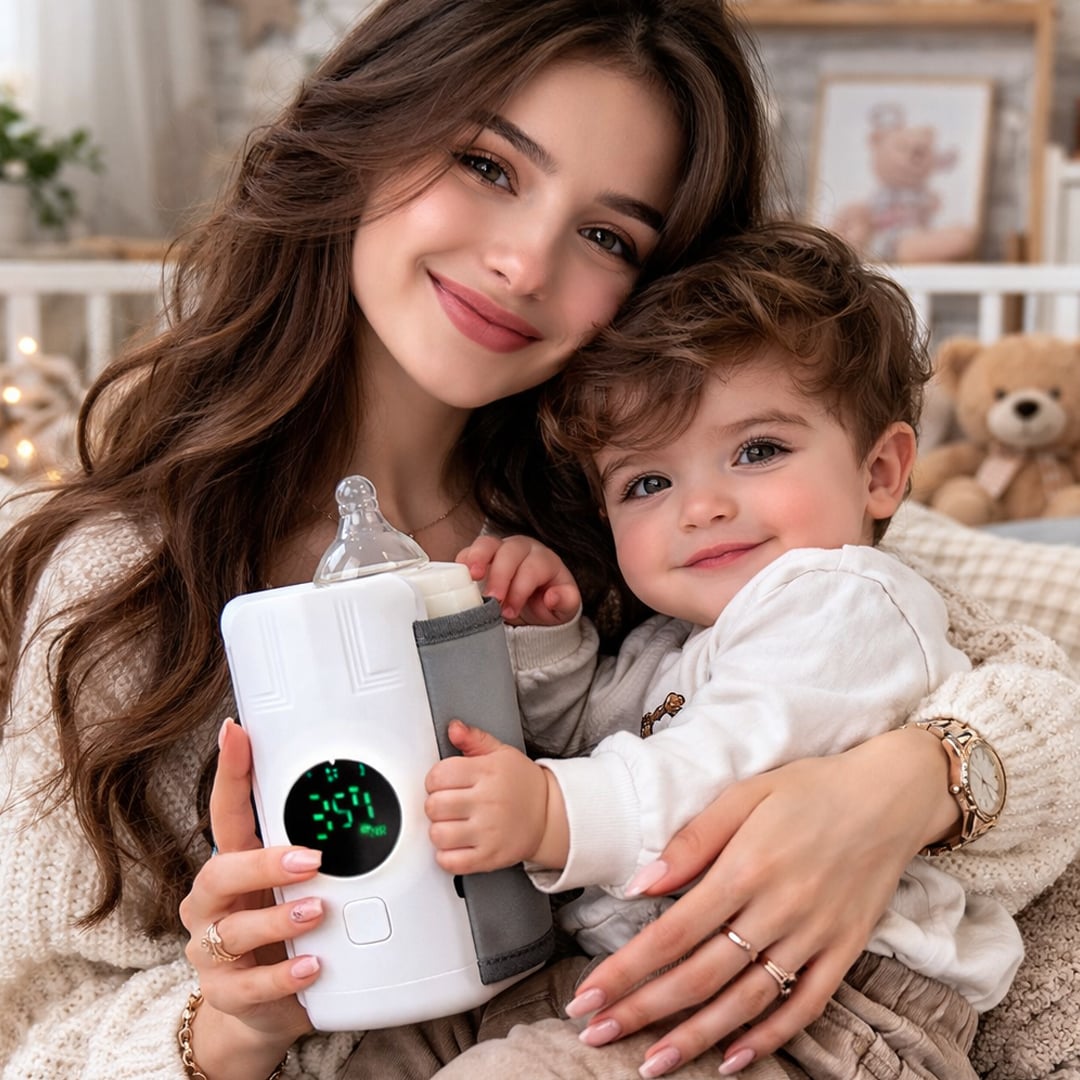 جهاز تسخين الحليب اللاسلكي بشاشة رقمية - 9