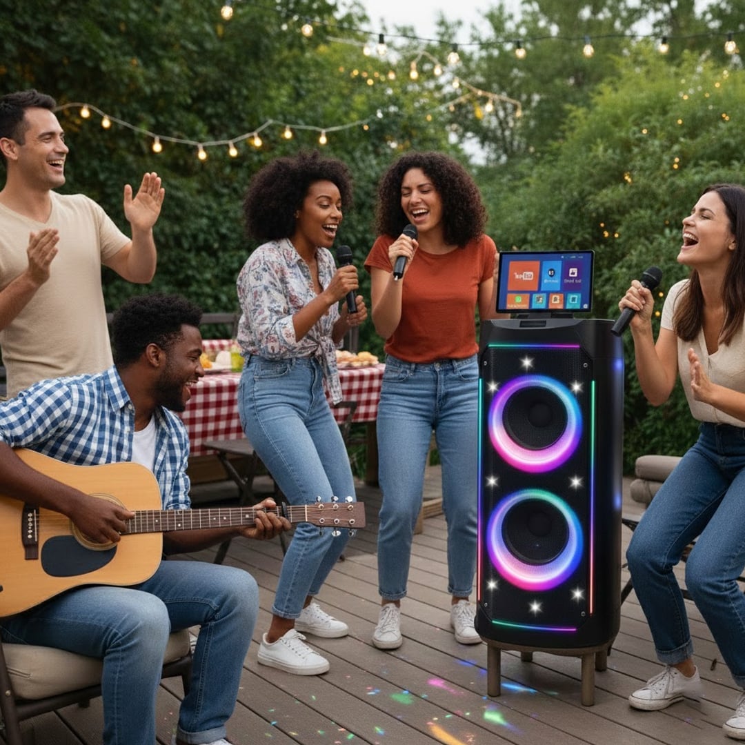 Portable Party Speaker with Touch Screen - 11