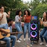 Portable Party Speaker with Touch Screen - 11