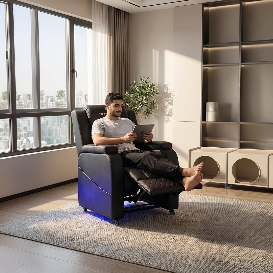 ريكلاينر ألعاب بتصميم احترافي قابل للاستلقاء - 8