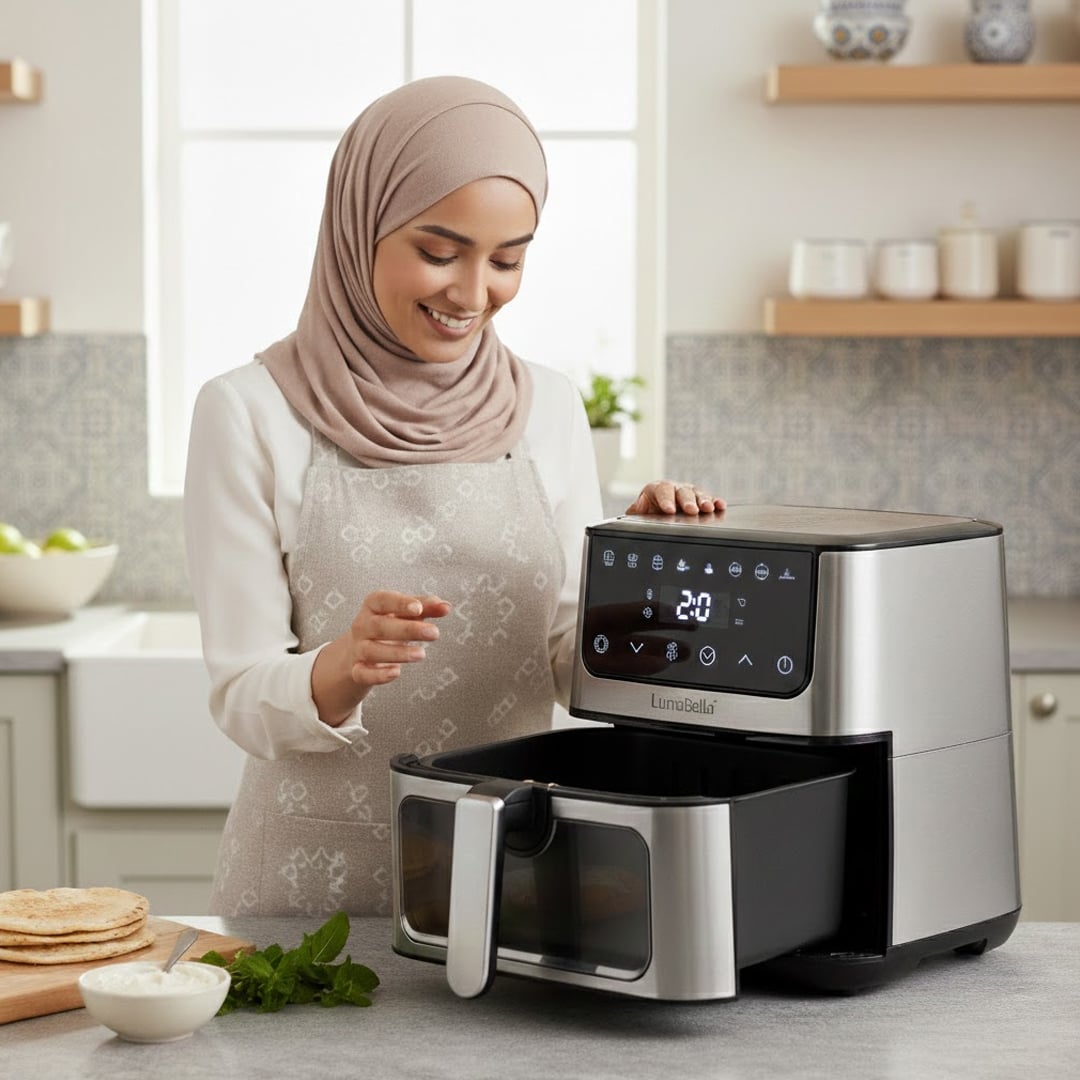 قلاية هوائية ذكية بسعة 8.5 لتر من LumaBella - 11