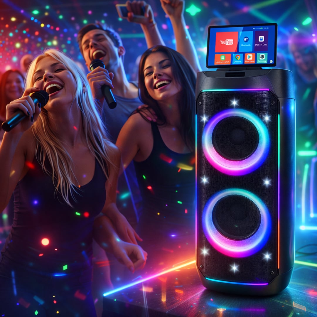 Portable Party Speaker with Touch Screen - 5