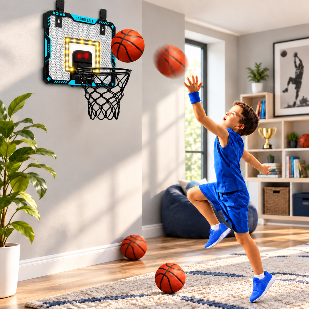 لعبة كرة سلة إلكترونية مع إضاءة LED - صورة 4