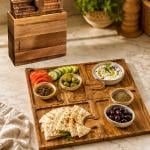 ألواح تقديم خشبية مع ستاند تخزين - 7