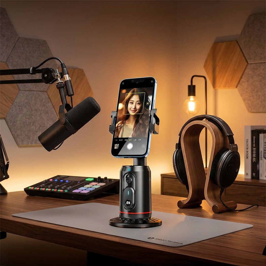 Auto Face Tracking 360 Phone Holder - 9