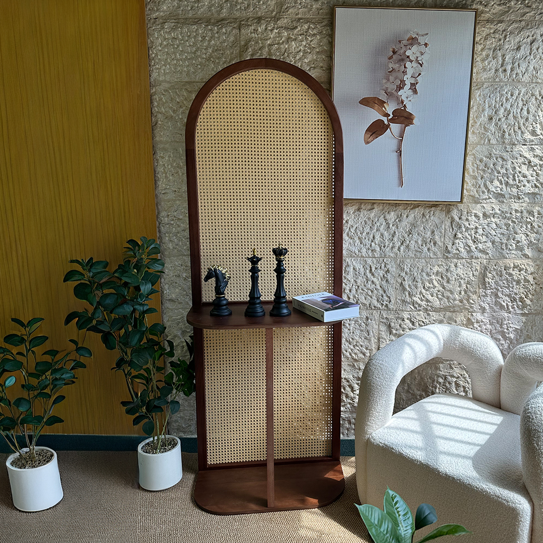 فاصل مدخل رتان كلاسيكي للمدخل والمعيشة - 11