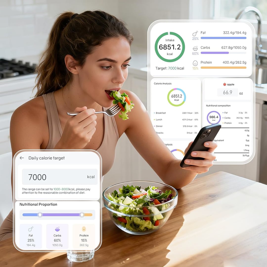 ميزان المطبخ الذكي لحساب السعرات والوزن - 4
