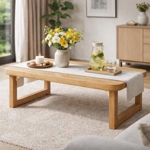 طاولة أرضية خشبية قابلة للطي