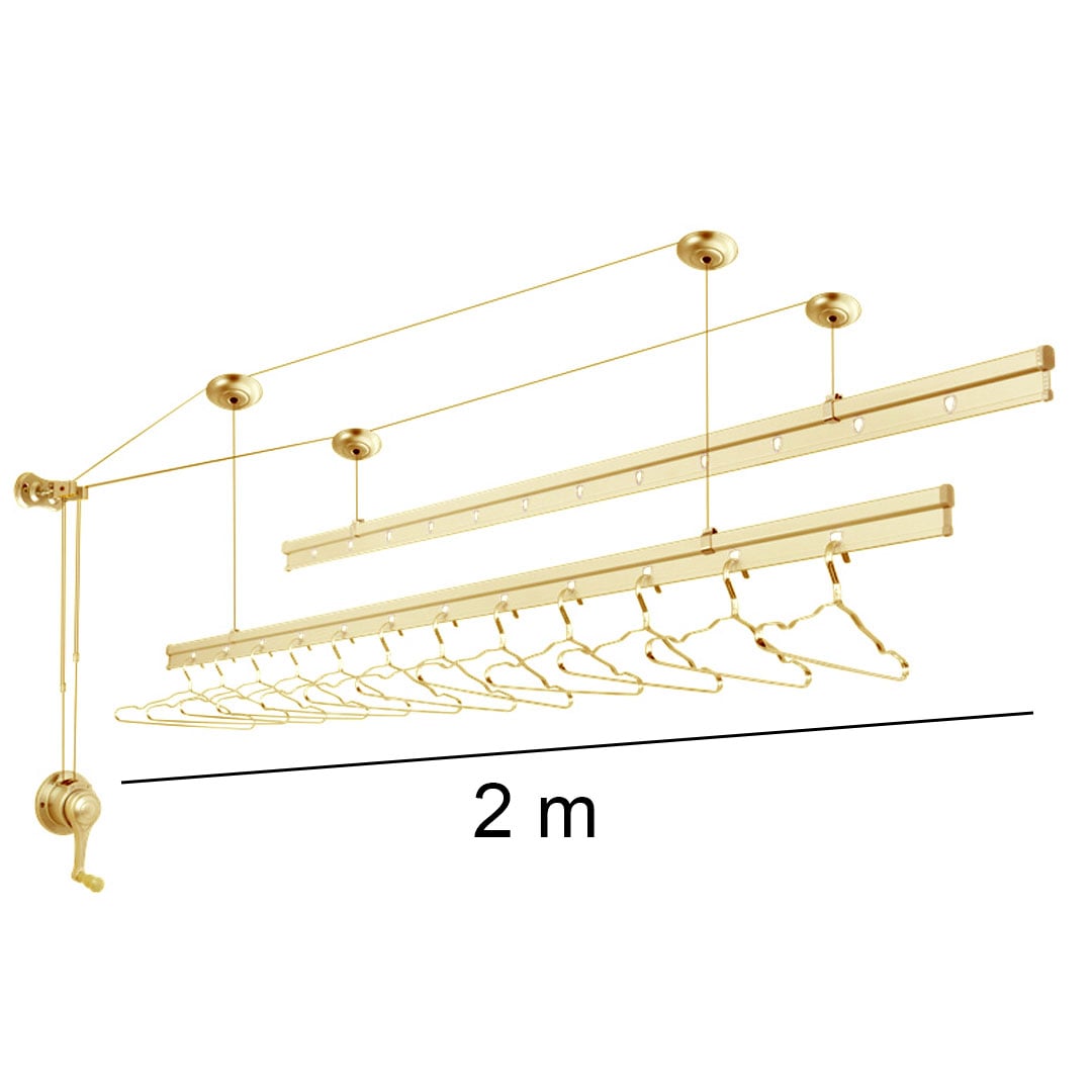 Hand-Cranked Ceiling Mounted Rack 2 m product thumbnail 11