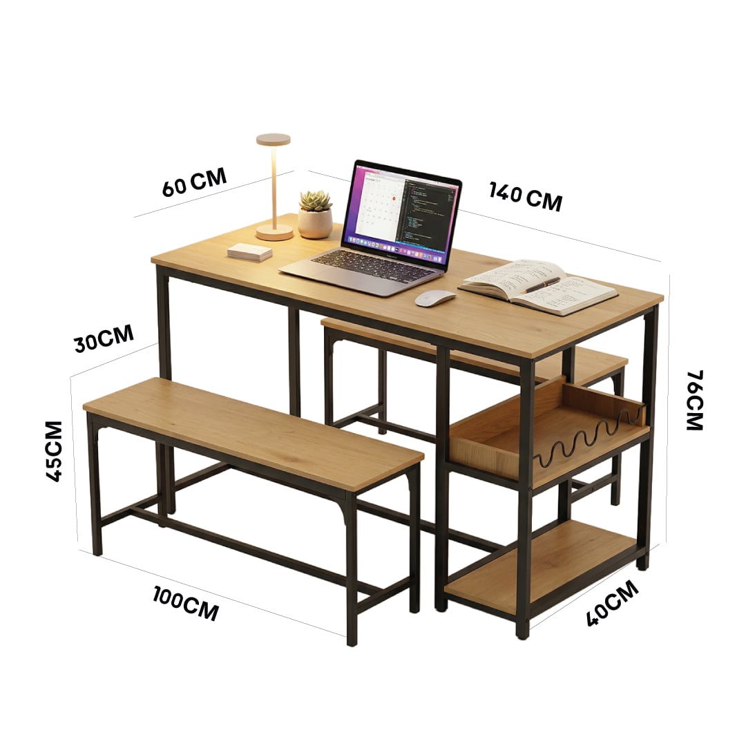 Modern Dining Table with 2 Bench Seats product thumbnail 10