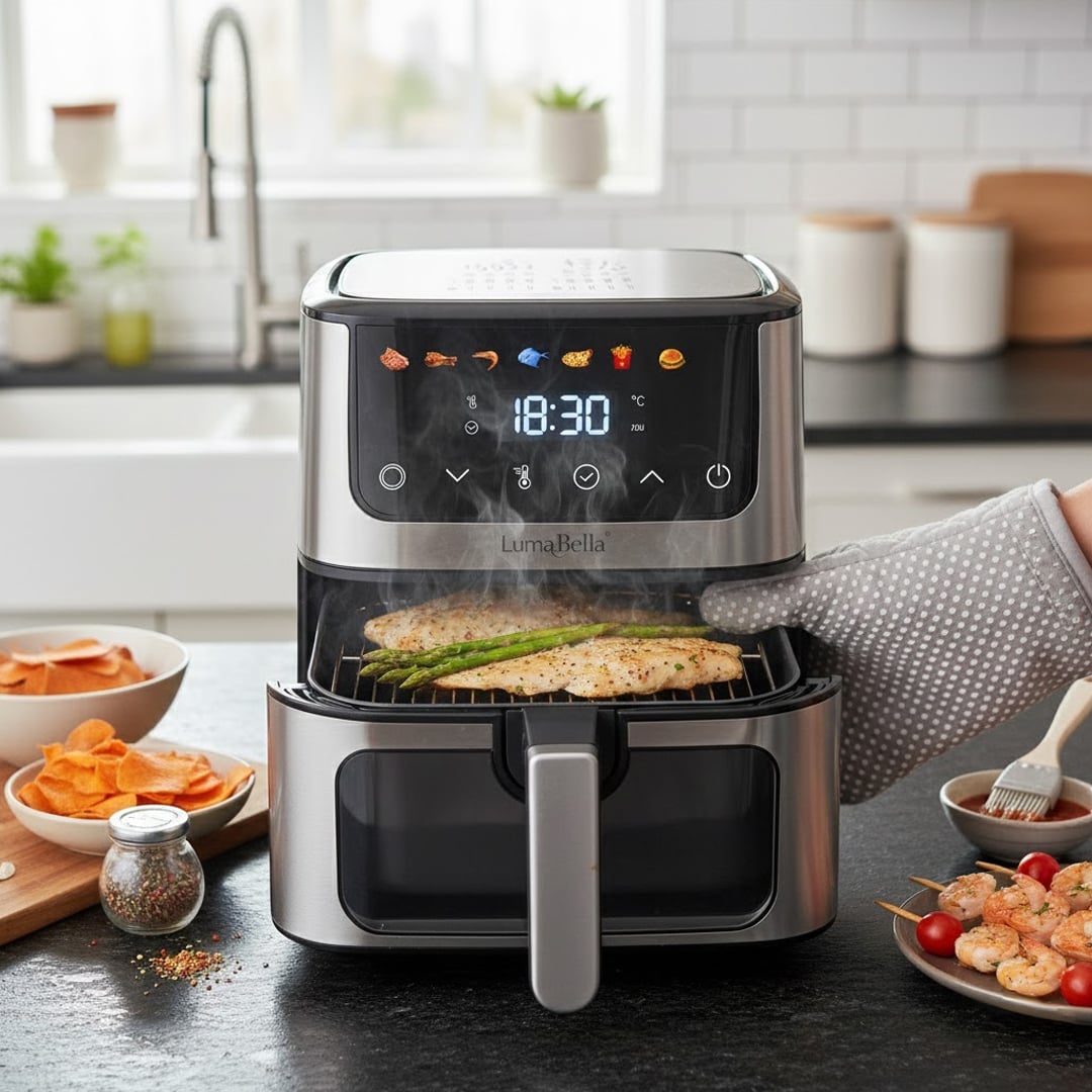 قلاية هوائية ذكية بسعة 8.5 لتر من LumaBella - 8