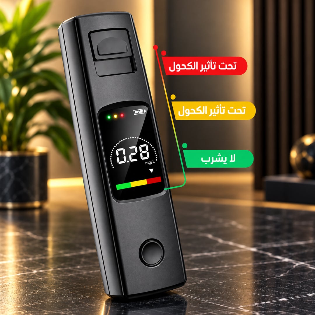 جهاز اختبار الكحول الإلكتروني - صورة 3