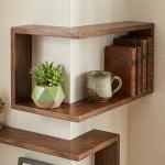 رفوف زاوية للديكور بتصميم خشبي - 3