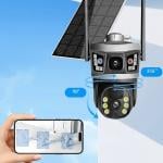 كاميرا أمان خارجية بالطاقة الشمسية مع تتبع ذكي - 4