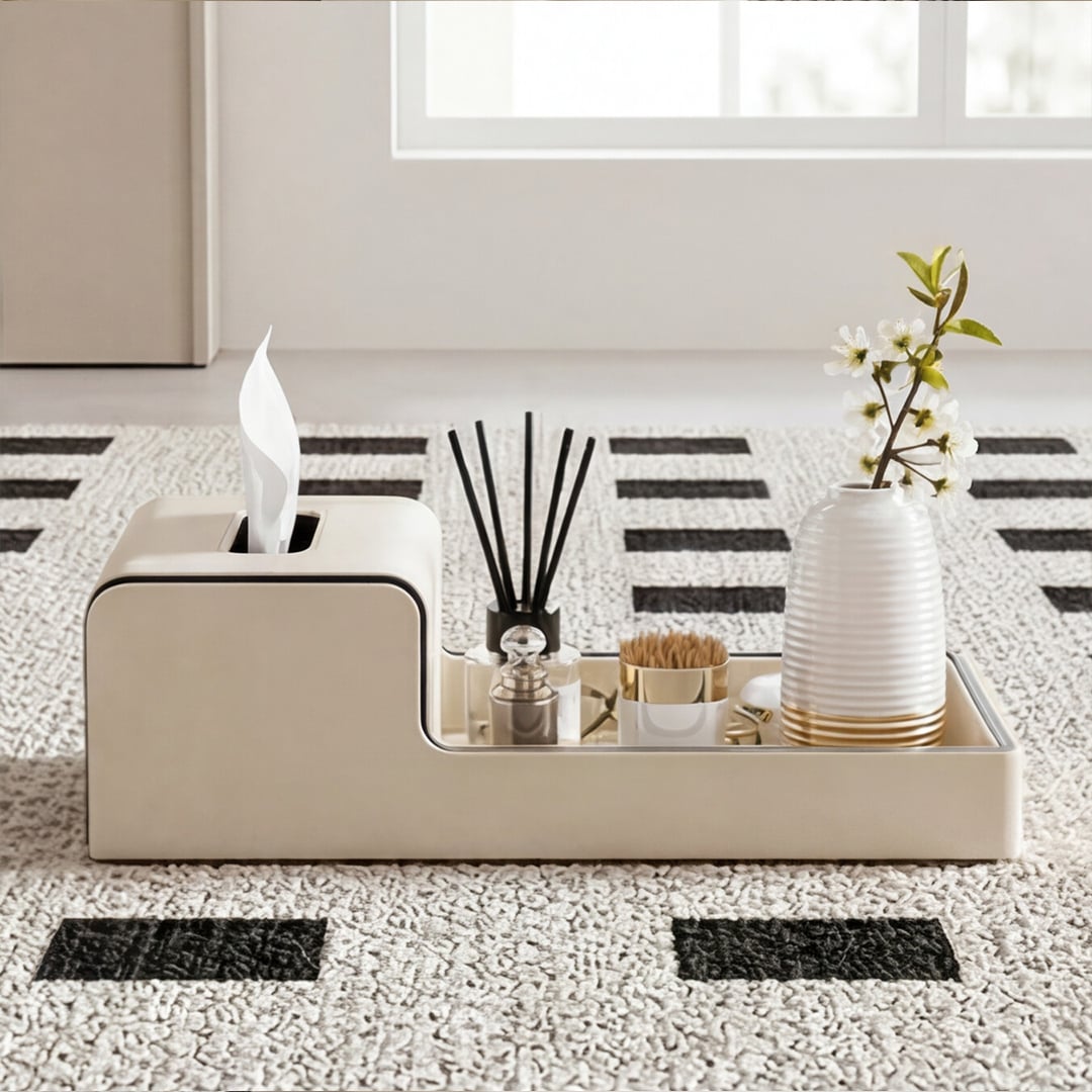 Luxury Table Organizer with Tissue Box product thumbnail 5