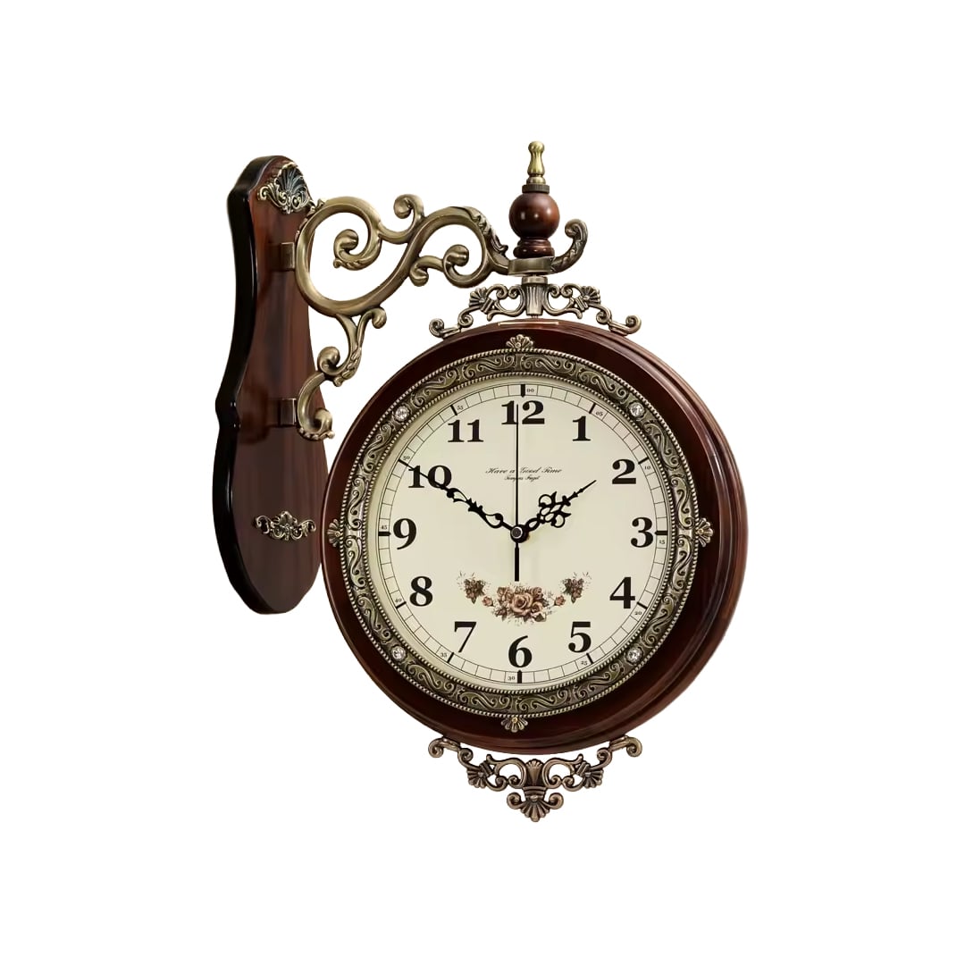 ساعة حائط أوروبية بطابع كلاسيكي - 3