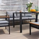 طقم جلوس خارجي مودرن مع بنش – 5 مقاعد - 11