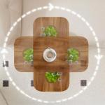 مكتب جانبي بارتفاع مرن وسطح متحرك - 6