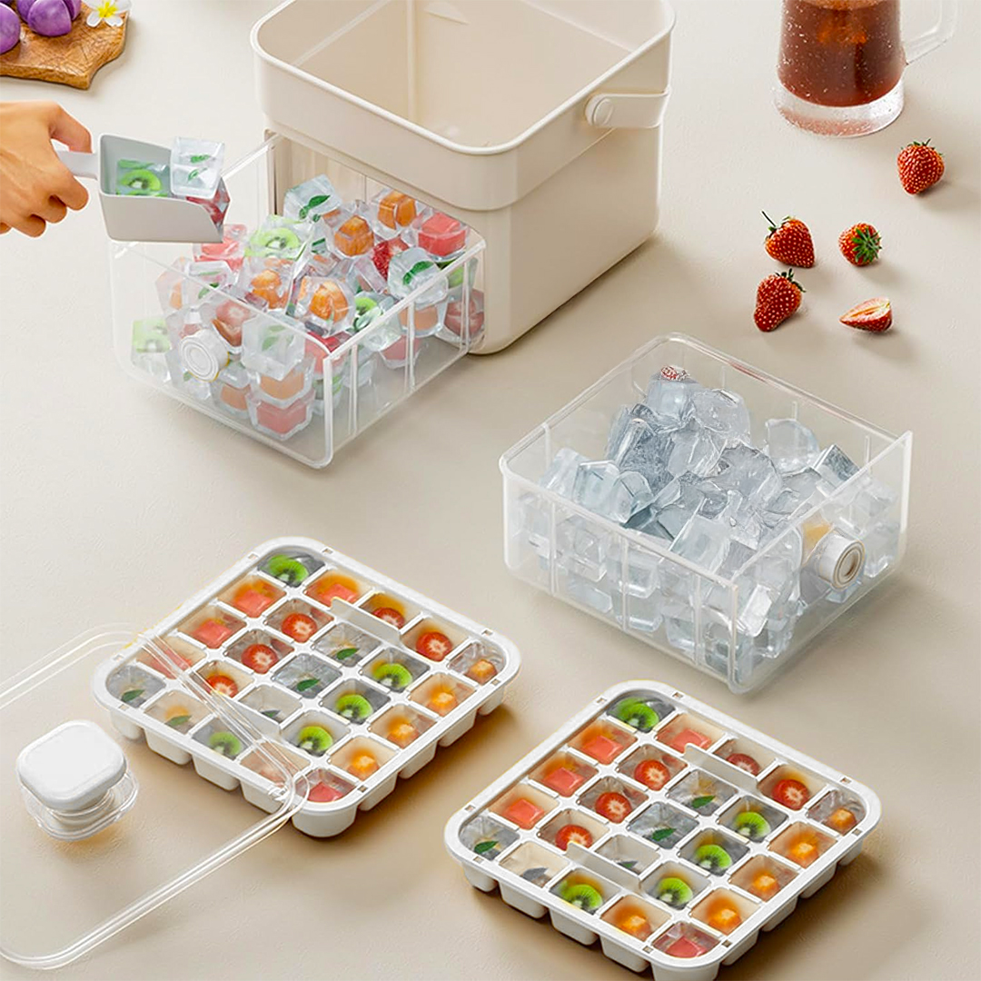 Press Ice Cube Tray with Storage Box product thumbnail 4