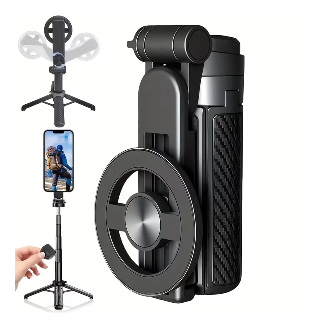 ميني سيلفي ستك محمولة مع قاعدة ثلاثية - 4