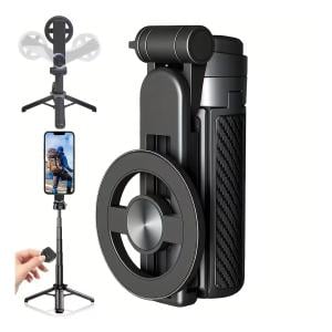ميني سيلفي ستك محمولة مع قاعدة ثلاثية - 5