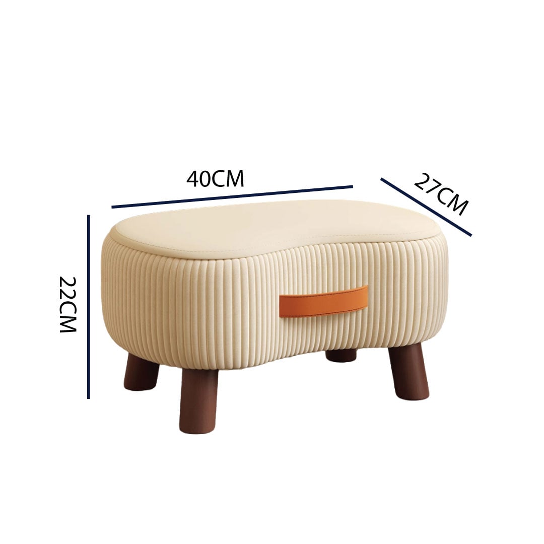 Soft Pouf Seat with Wooden Legs product thumbnail 11