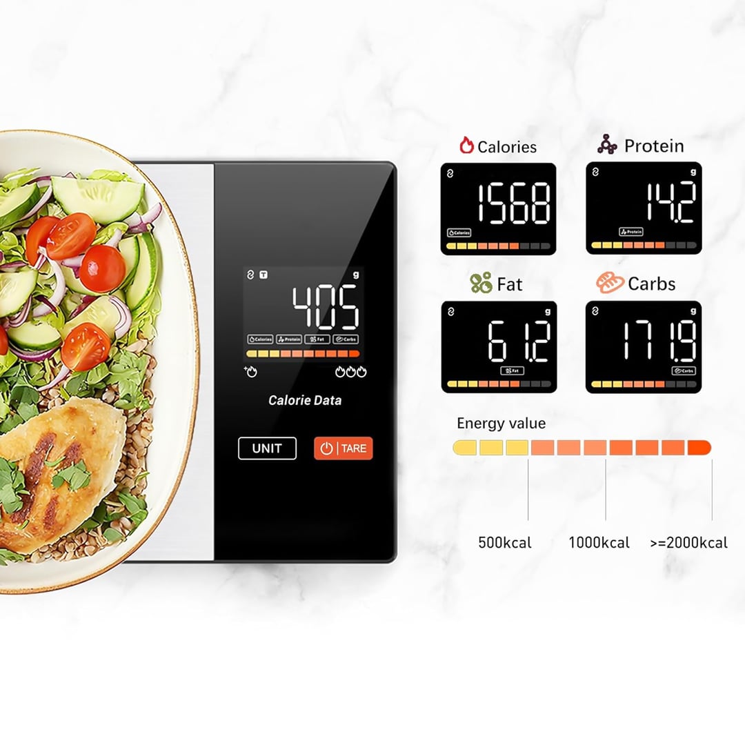 ميزان المطبخ الذكي لحساب السعرات والوزن - 8