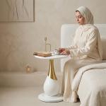 طاولة جانبية أنيقة بتصميم أوروبي - 1