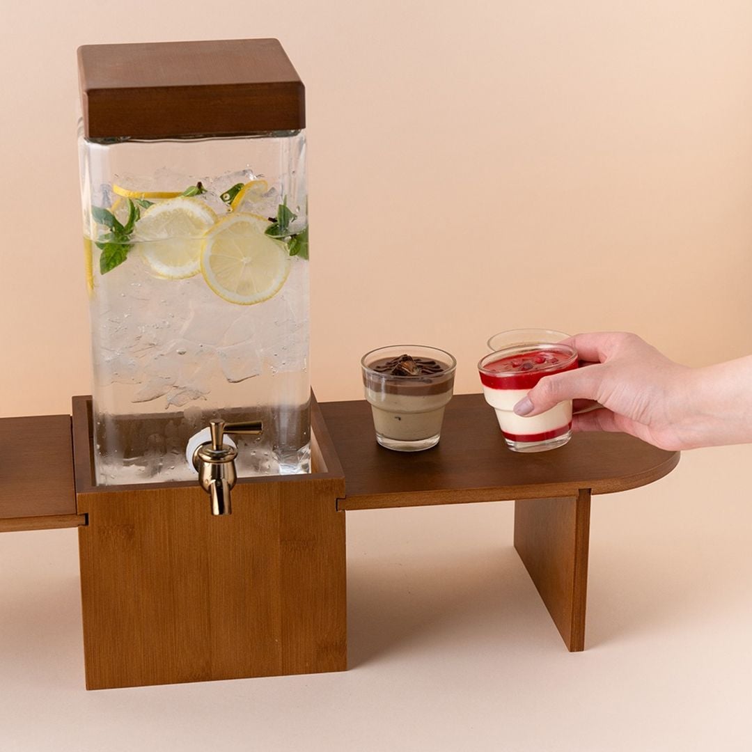 طقم تقديم المشروبات الخشبي من روح - 6