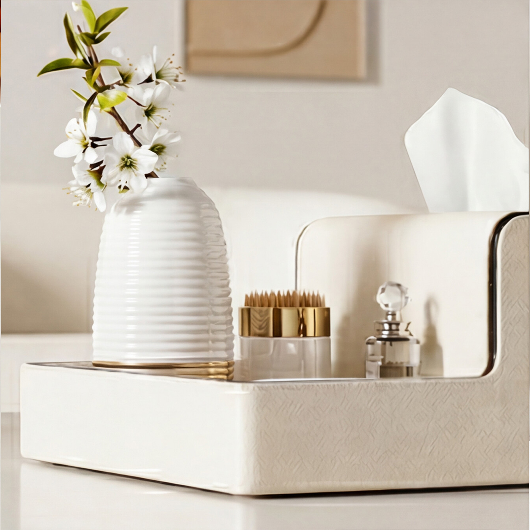 Luxury Table Organizer with Tissue Box product thumbnail 7