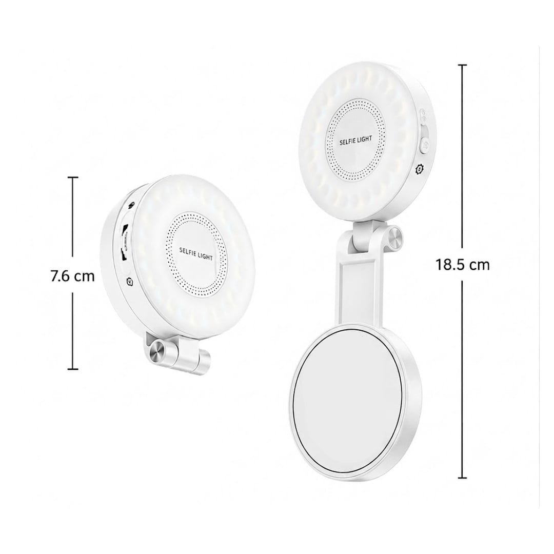 Rechargeable Magnetic Ring Light with Mirror product thumbnail 11