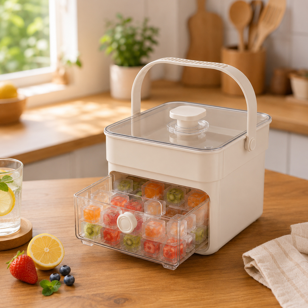 Press Ice Cube Tray with Storage Box product thumbnail 9