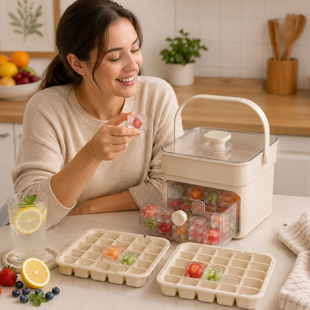 Press Ice Cube Tray with Storage Box product thumbnail 2
