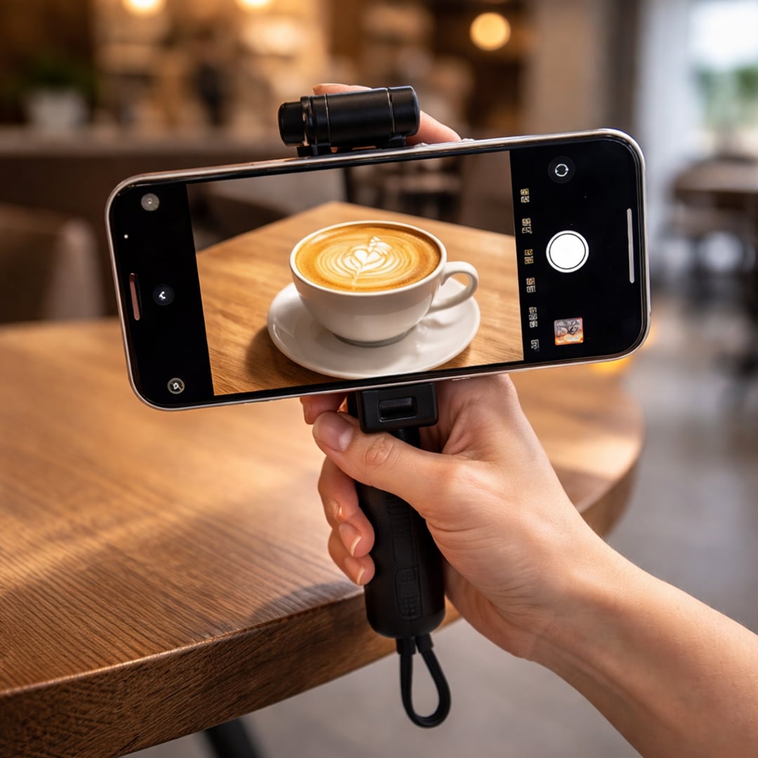 ميني سيلفي ستك محمولة مع قاعدة ثلاثية - 10