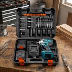 دريل شحن احترافي مع عدة متكاملة - 5