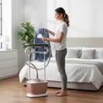 مكواة بخار عمودية للملابس مع طاولة كي - 1