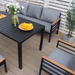 طقم جلوس خارجي مودرن مع بنش – 5 مقاعد - 10