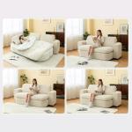 Corduroy Lazy Folding Sofa Bed - 7