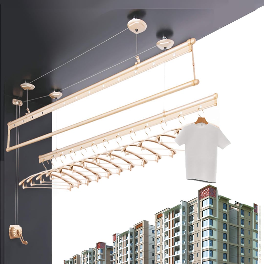 Hand-Cranked Ceiling Mounted Rack 2 m product thumbnail 8