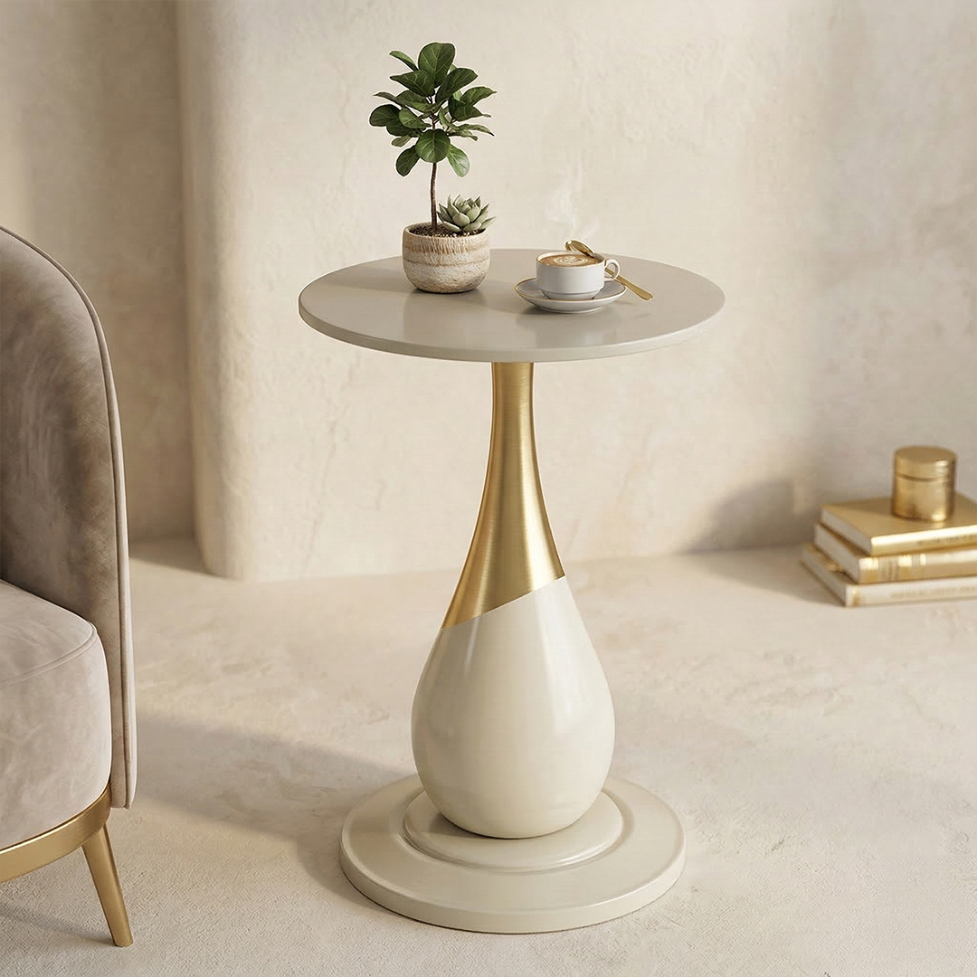 طاولة جانبية أنيقة بتصميم أوروبي - 4