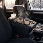 مسند سيارة من الجلد الفاخر مع حامل أكواب - 13