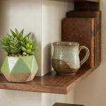 رفوف زاوية للديكور بتصميم خشبي - 4