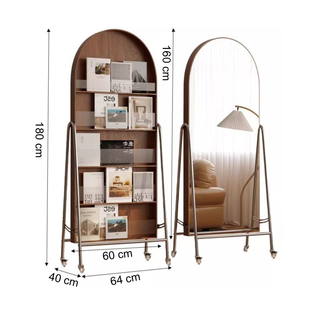 Wooden Mirror with Back Storage Shelves product thumbnail 11