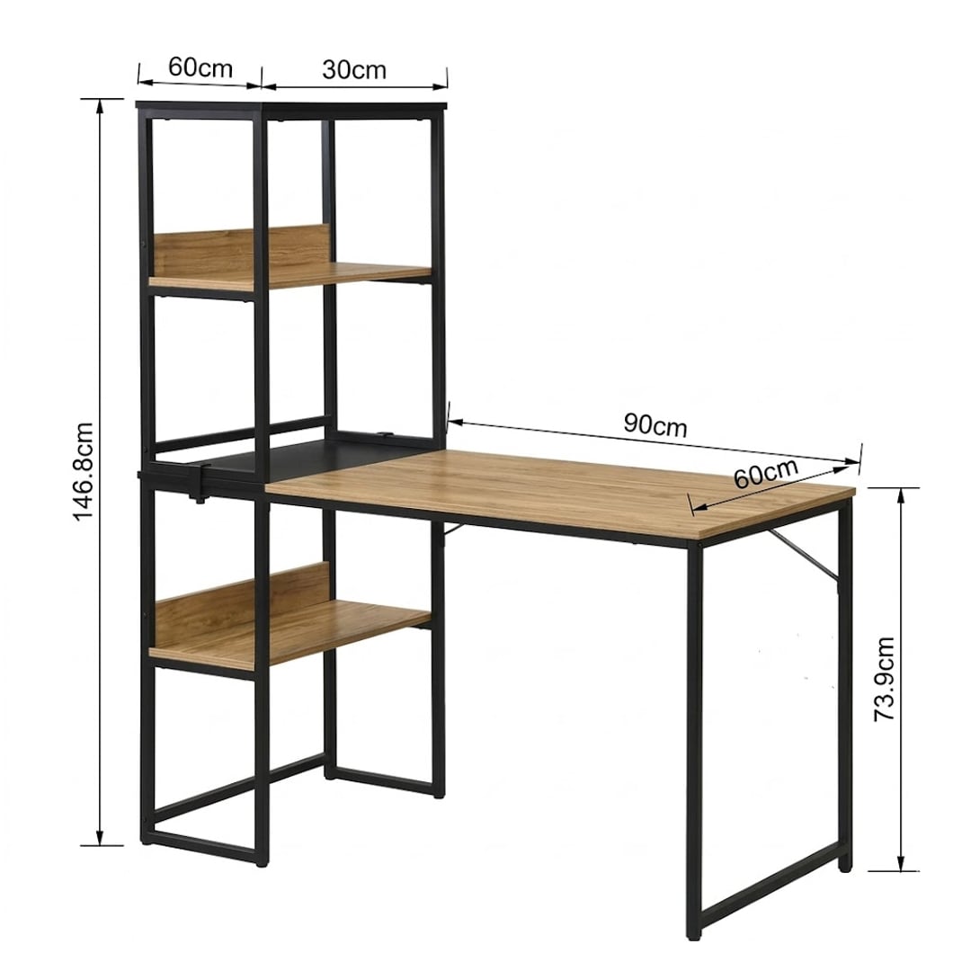 Corner Desk with Side Shelves product thumbnail 14