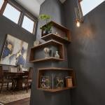 رفوف زاوية للديكور بتصميم خشبي - 8