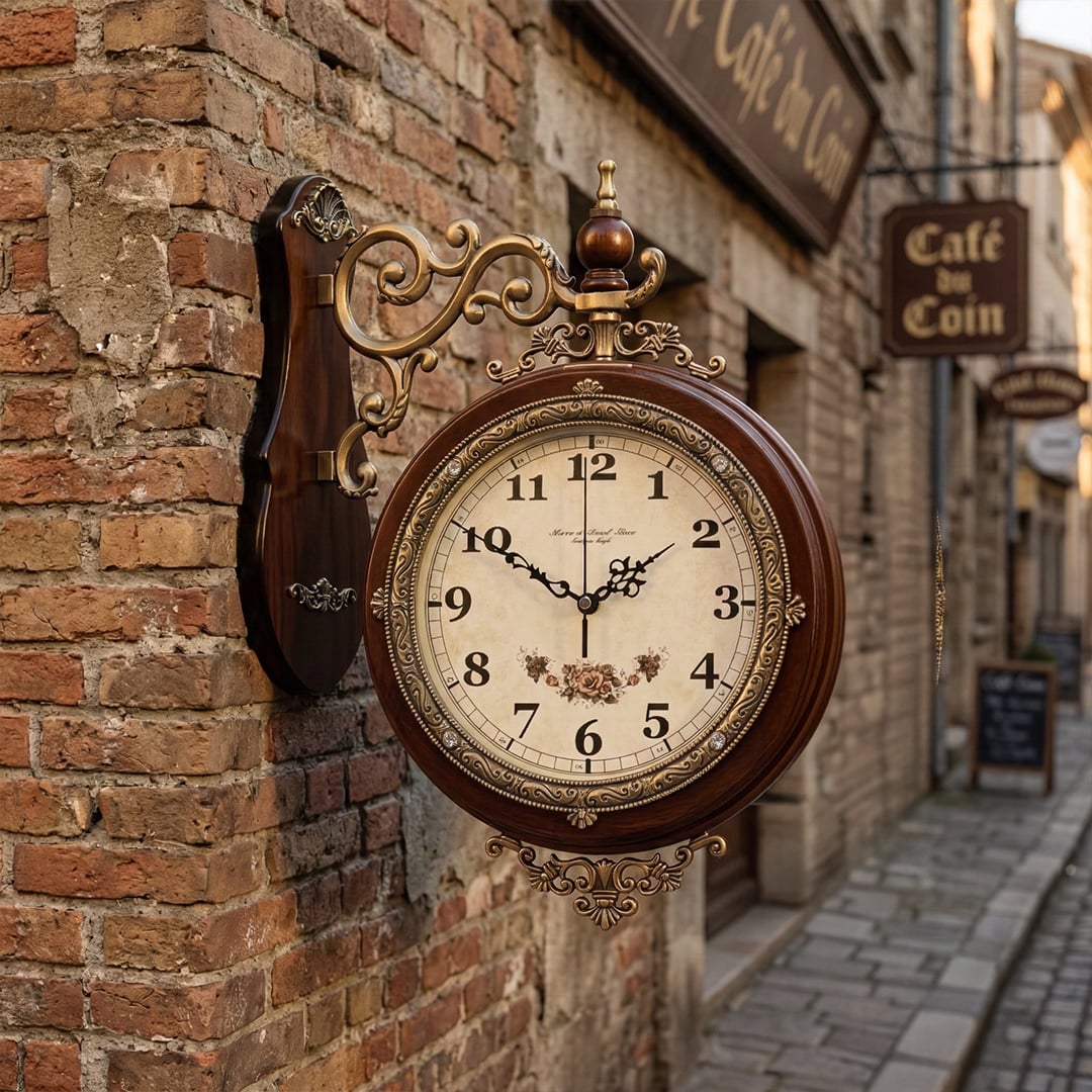 ساعة حائط أوروبية بطابع كلاسيكي - 5