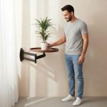 طاولة قهوة جدارية بذراع متحرك - 9